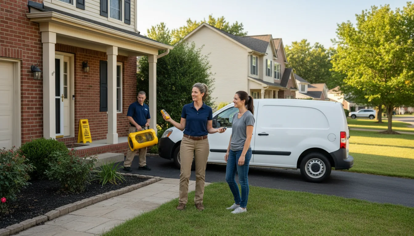 Residential water damage restoration in Munson, PA